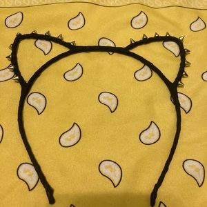 Black cat ears headband